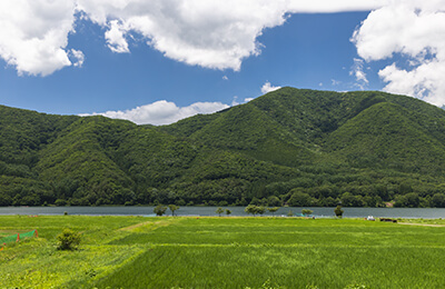 仁科三湖と北アルプス