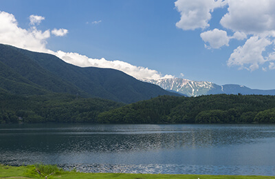 仁科三湖と北アルプス